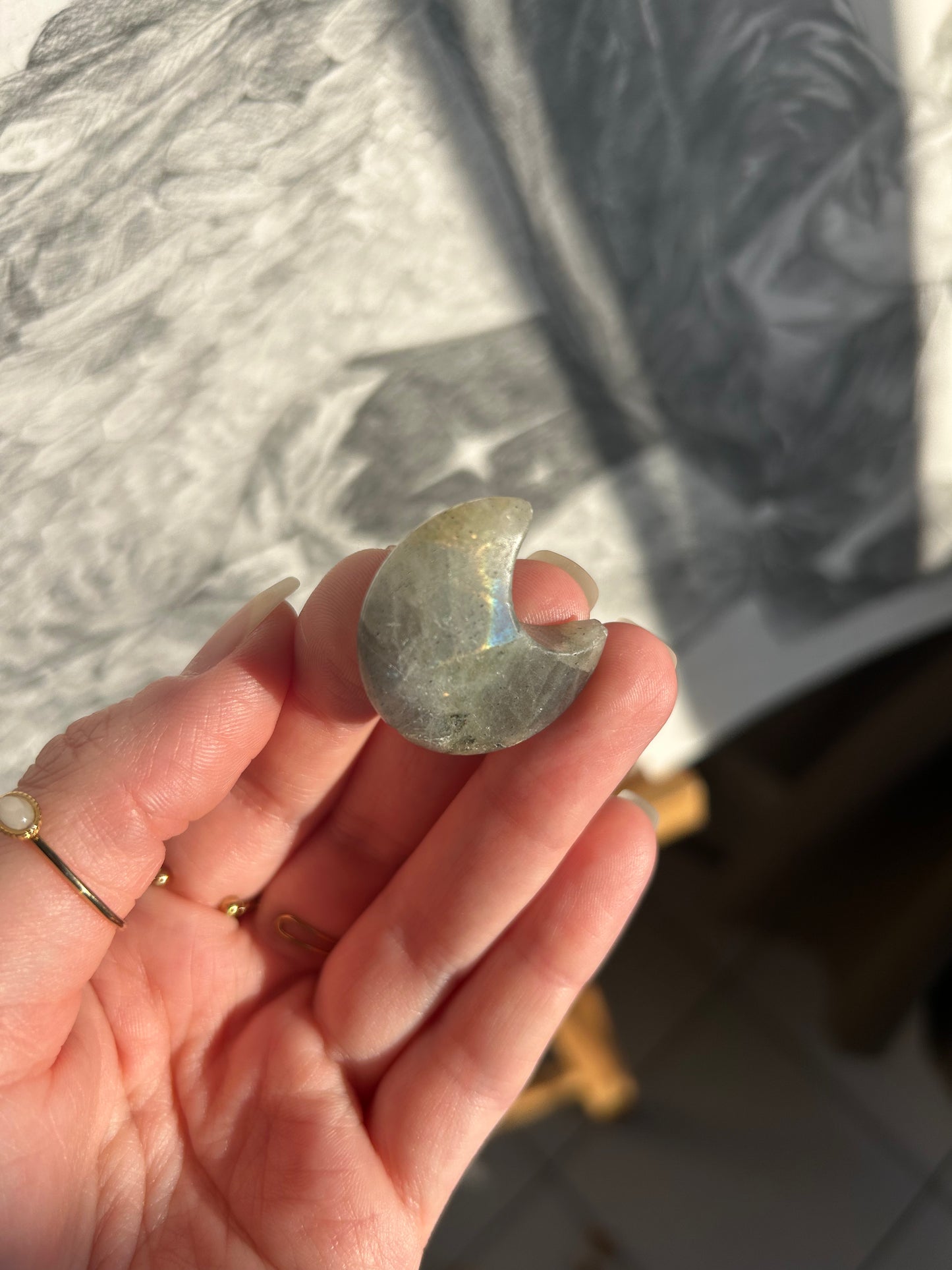🌙 Rainbow Moonstone “Clair de Lune”
