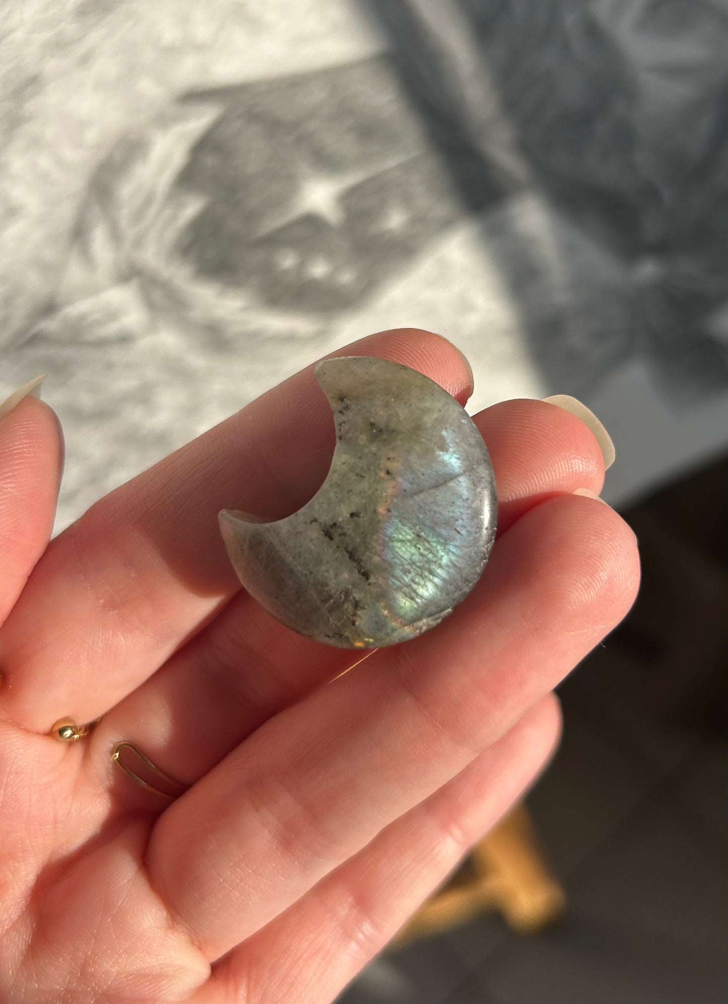 🌒 Rainbow Moonstone "Éclipse"